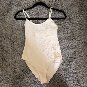 Off white leotard by American Apparel sz S